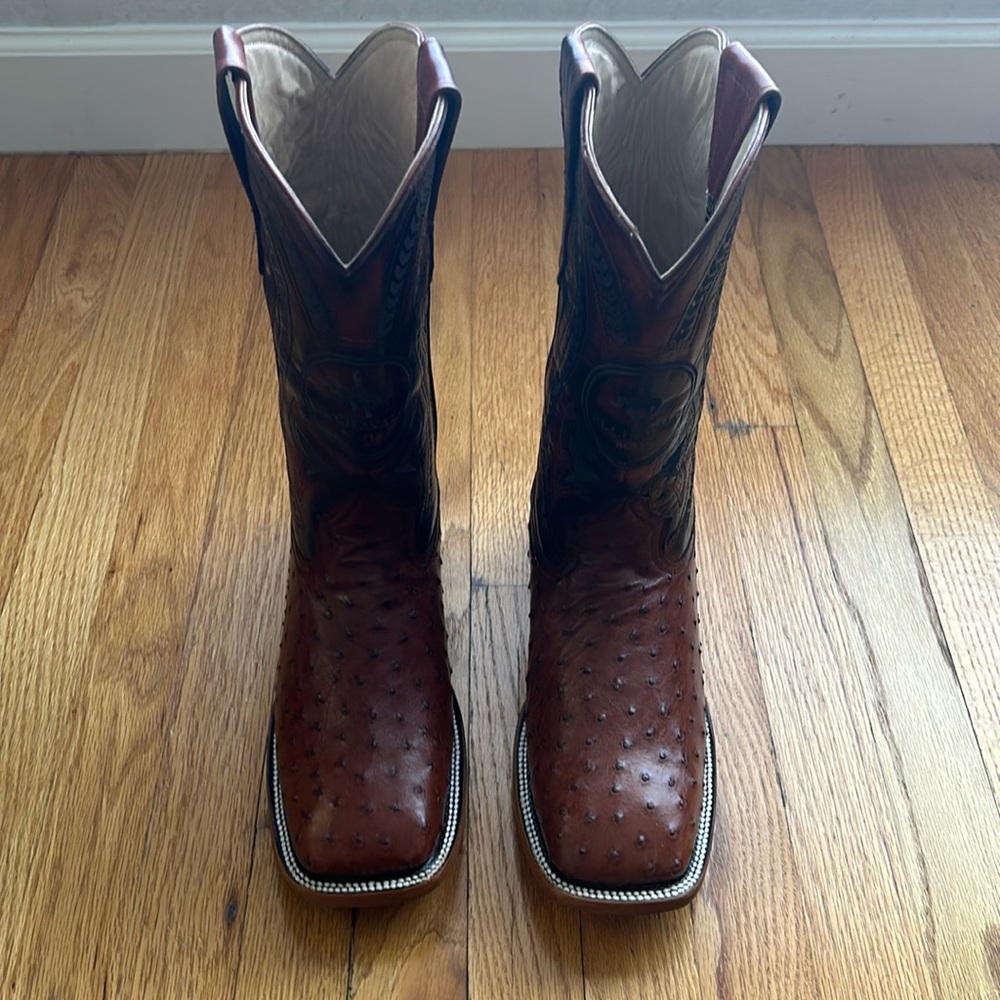 Full quill ostrich boots